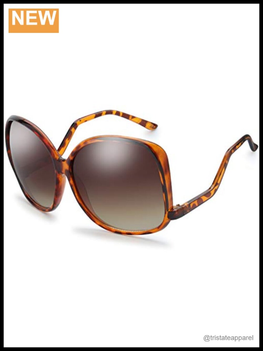 Oversized Square Cat Eye Butterfly Sunglasses UV Protection Full Frame